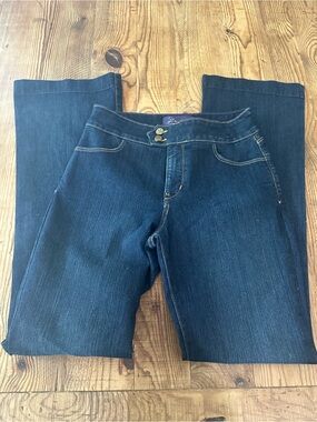 Women's Dark Blue Bootcut Stretch Jeans